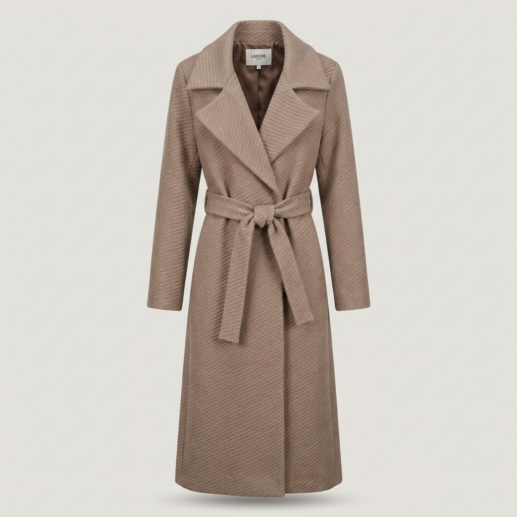 Cappotto a Vestaglia con collo ampio